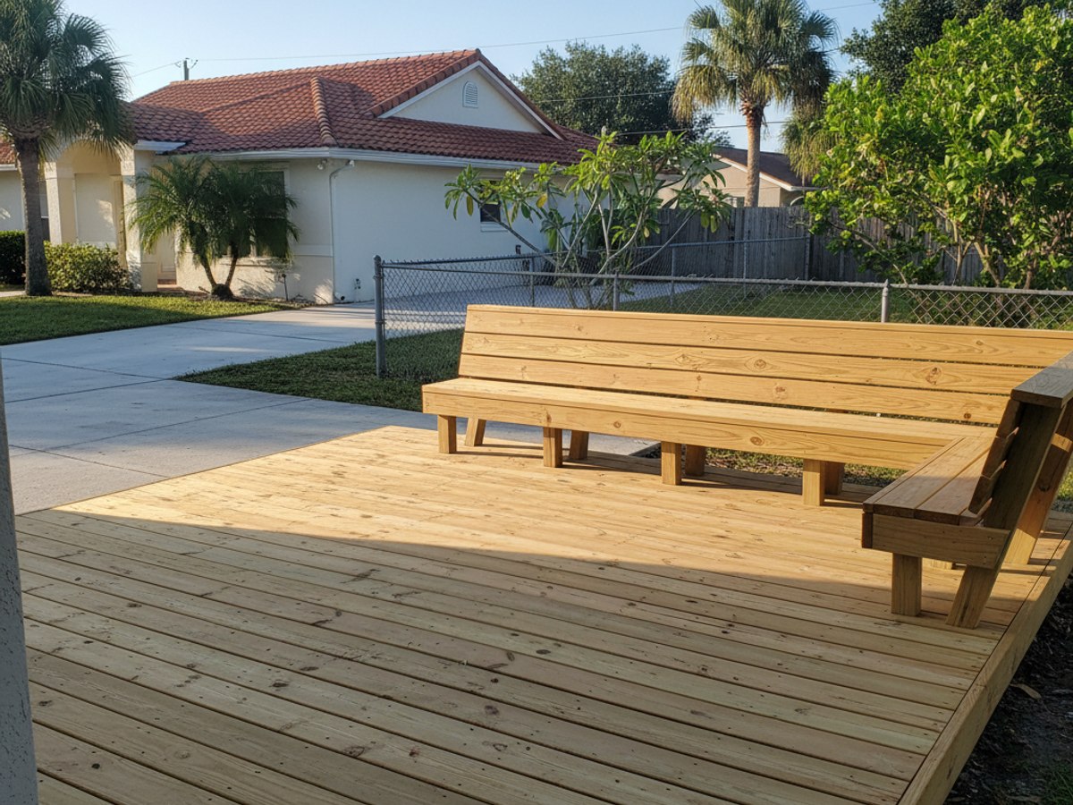 Progressive Deck Solutions crew at work on a home in Spring Hill, FL